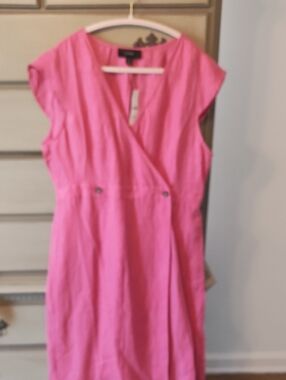Brand new with tag J.Crew beautiful pink linen dress